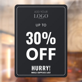 Sleek Black Store Promo Clearance Sale Rabatt