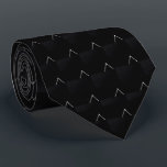 Sleek Black White V Pattern Neck Tie Slips<br><div class="desc">Accessorize with impact! Our Sleek Black White V Pattern Neck Tie delivers a clean,  architectural aesthetic. The striking V-pattern on black offers versatile elegance,  making it an essential piece for a polished appearance.</div>