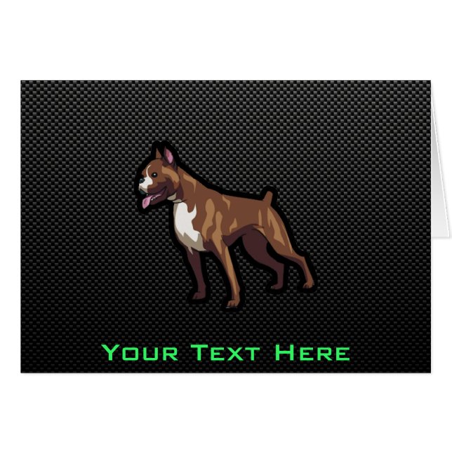 Sleek Boxer Hälsningskort (Framsidan Horizontal)