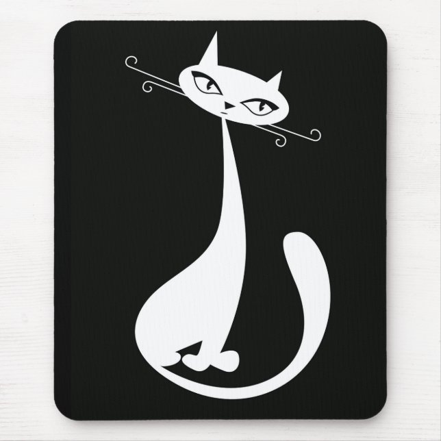 Sleek Cat Design Mousepad Musmatta (Framsidan)