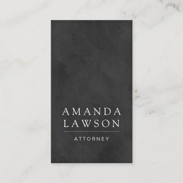 Sleek Chalkboard Struktur Möte Tidsbeställning Kort (Framsida)