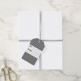Sleek Chevron Gift Märkres Presentetikett