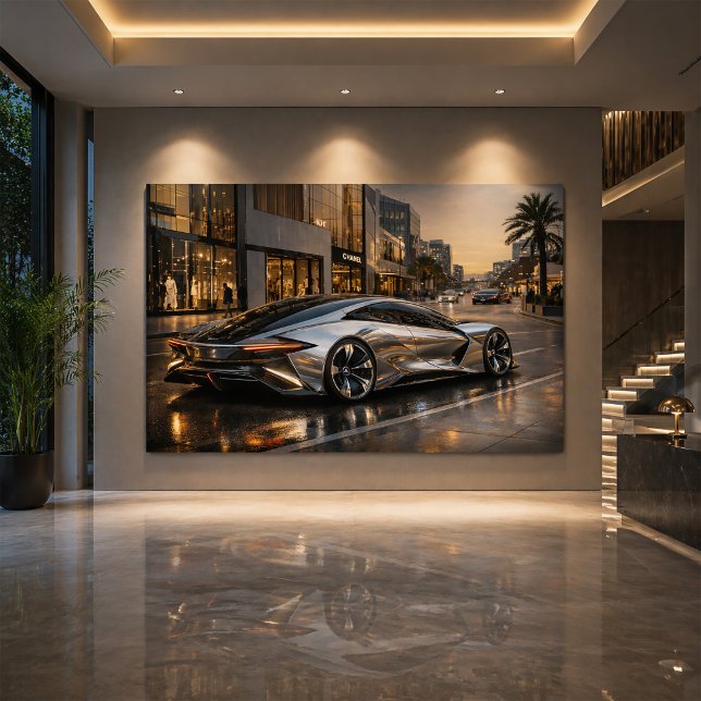 Sleek Concept Supercar Wall Decor Kort (Skapare uppladdad)