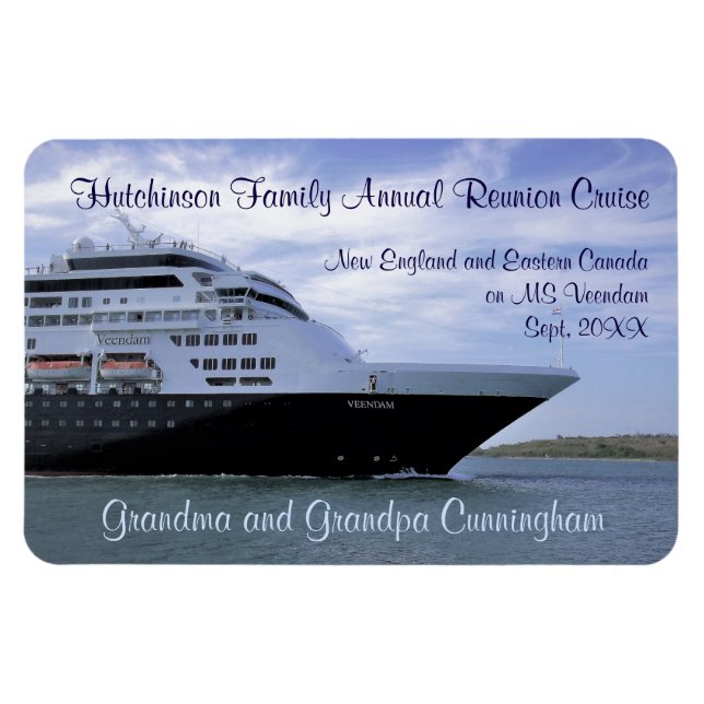 Sleek Cruise Frakt Bow Stateroom Door Marker Magnet (Horisontell)