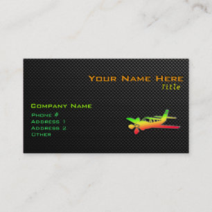Sleek Flygplan Visitkort