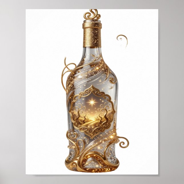 Sleek Gold GULLIGA ÖNSKEMÅL Poster (Framsidan)