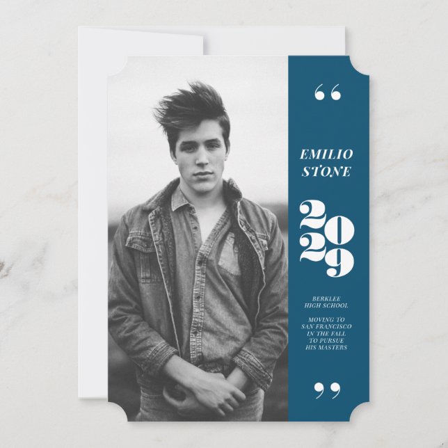 Sleek Grad Studenten Meddelande (Framsida)