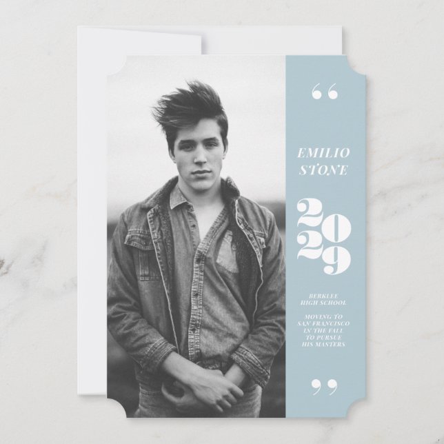 Sleek Grad Studenten Meddelande (Framsida)