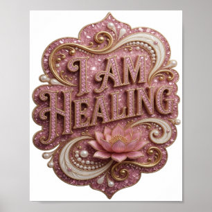 Sleek Guld JAG HELAR Poster