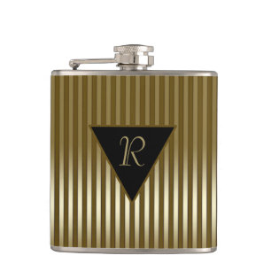 Sleek Guld Rand Monogrammed Fickplunta