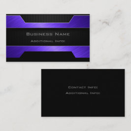 Sleek Lila Metall Affärskort Visitkort