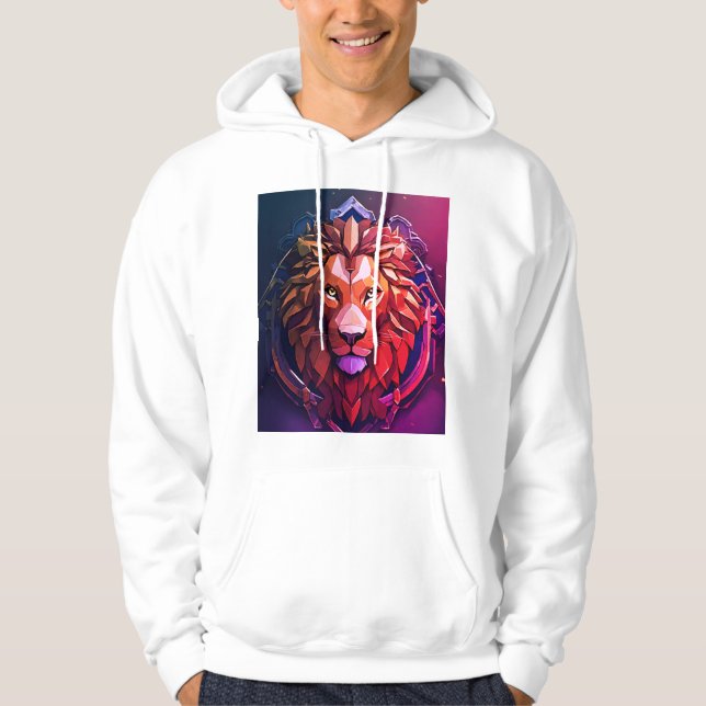 "Sleek Loin Design Jacka: A Fusion of Stil and F Hoodie (Framsida)