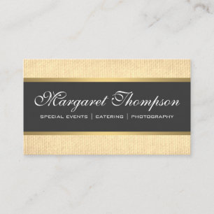 Sleek Luxe Mönster Guld Trim Visitkort