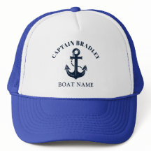 Sleek maritim båtnamn och kaptenstitel