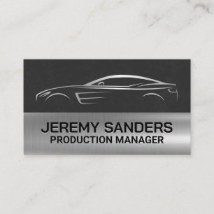 Sleek Metall Logotyp Visitkort