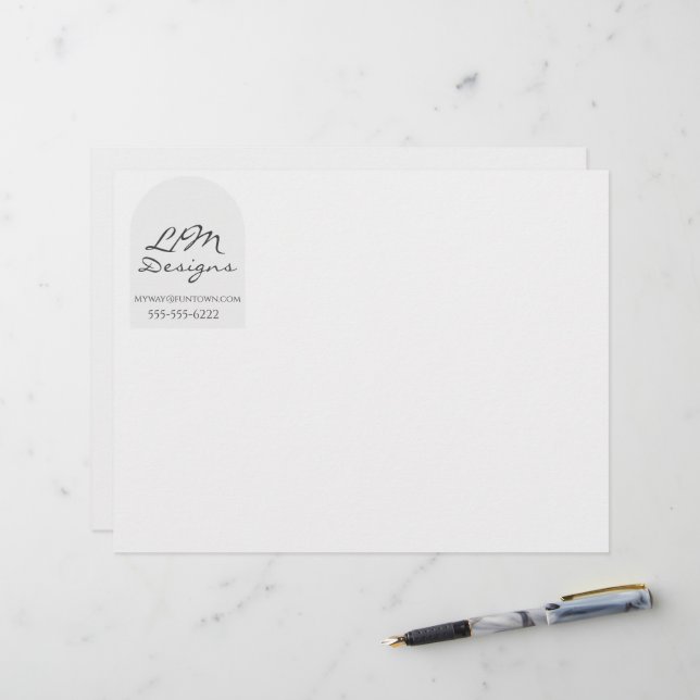 Sleek Minimalist Brevhuvud (Fram/Back In Situ)