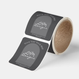 Sleek Minimalist Fyrkantigt Klistermärke