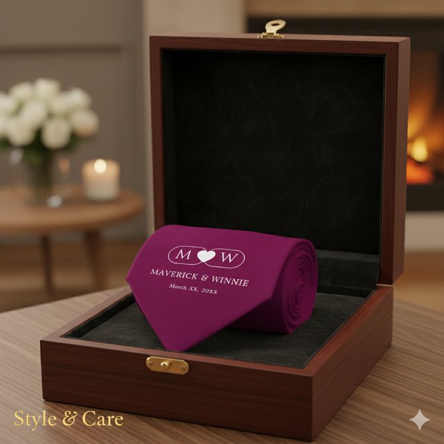 Sleek Minimalist Modern Wedding Burgundy Slips (Sleek Minimalist Modern Wedding Burgundy Neck Tie)