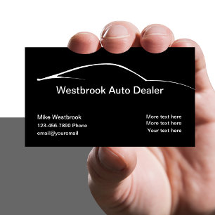 Sleek Modern Auto Buiting Service Visitkort