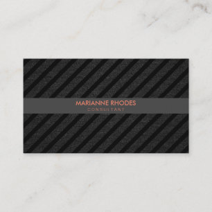 Sleek Modern Black Denim Rand Visitkort