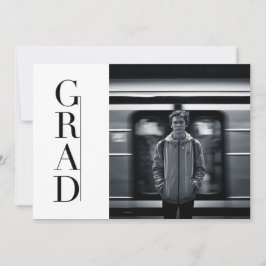 Sleek & Modern Grad | Party Photo Inbjudningar