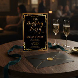Sleek moderna födelsedagsinbjudningar för vuxna inbjudningar