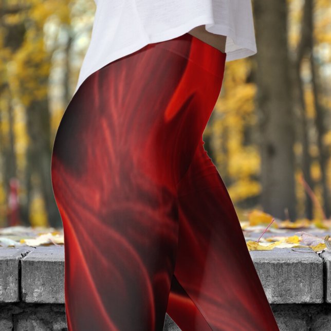 Sleek Molten Lava Skriv ut Leggings (Molten Lava )