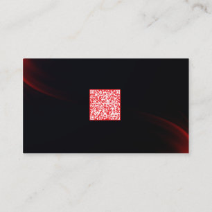 Sleek Mörk Professionell QR-kod Nätverkskort Visitkort