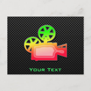 Sleek Movie Camera Vykort