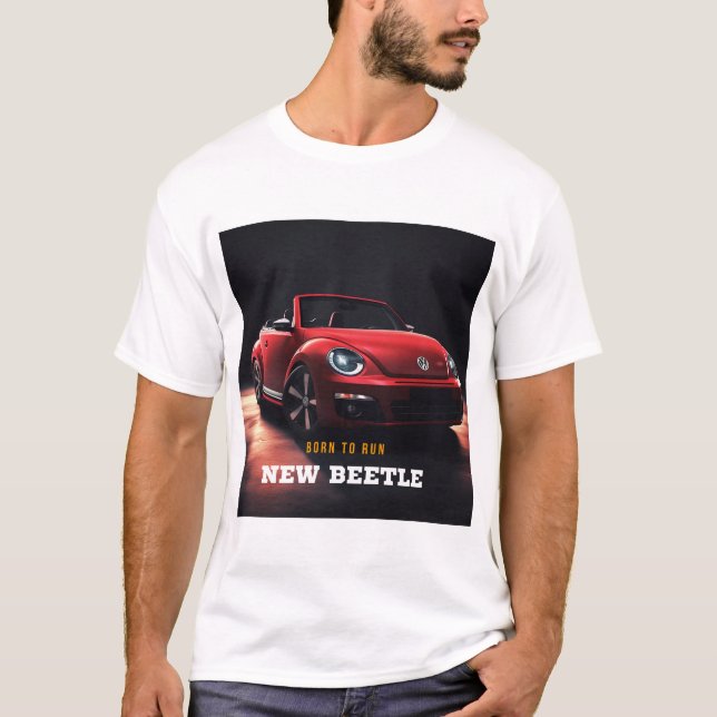 Sleek New Beetle Convertible T-Shirt (Framsida)