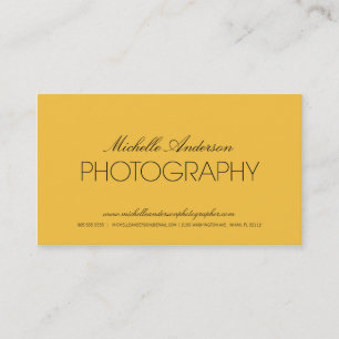 SLEEK PHOTOGRAPHER AFFÄRSKORT AV FOTOGRAFI VISITKORT