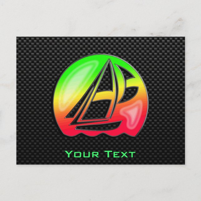 Sleek Sailing Vykort (Framsida)