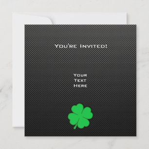 Sleek Shamrock Inbjudningar