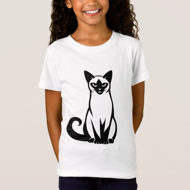Sleek Siamese Ande T Shirt (Framsida)