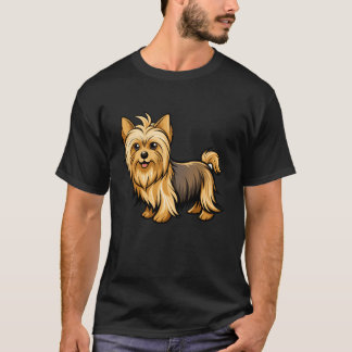 Sleek Silkyerrier stoltserar på hundutställning vä T Shirt