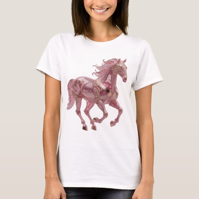 Sleek Silver ABSTRAKT KONST Statement Design T Shirt (Framsida)