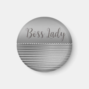 Sleek Silver Chef Dam Magnet