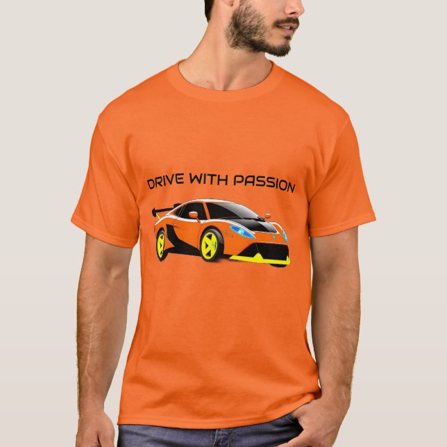 Sleek sportbilsdesign och modern estetik t shirt (Framsida)