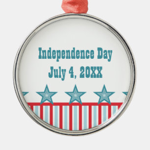 Sleek Stars och stripes Premium Round Ornament