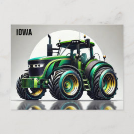 Sleek Tractor Iowa Vykort