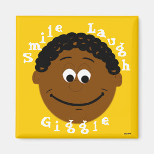 Sleende Ansikte Ethnic Boy Magnet