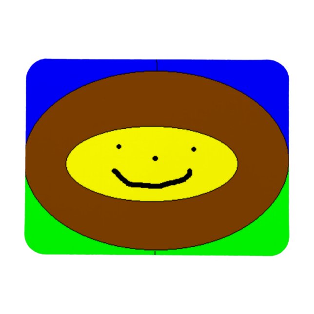 Sleende Ansikte magnet (Horisontell)