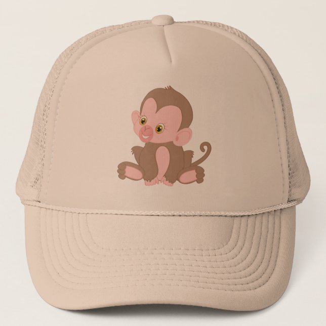 Sleende Baby Monkey Keps (Framsida)