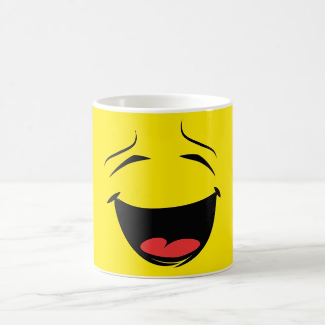 Sleende Lycklig Ansikte Emoji Kaffemugg (Center)