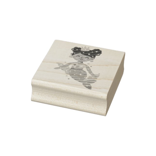 Sleende sjöjungfru princess stämpel (Stämpel)