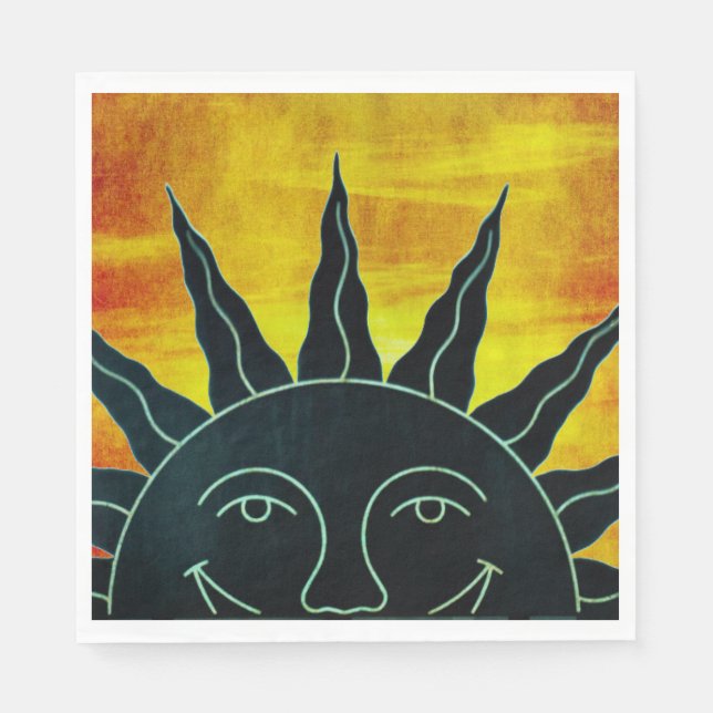 Sleende Sol Pappersservett (Framsidan)