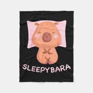Sleeng Capybara Pajamas Nightgown Sleepybara Roden Fleecefilt