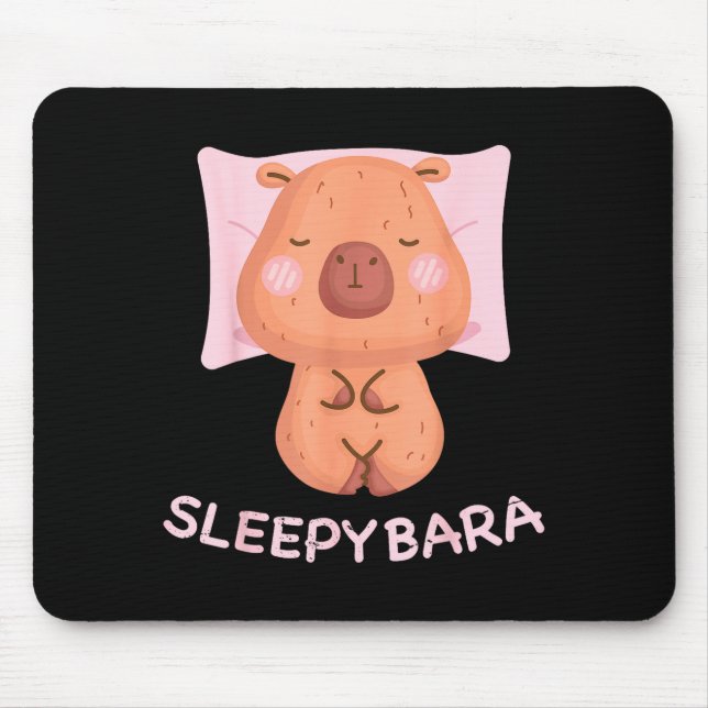 Sleeng Capybara Pajamas Nightgown Sleepybara Roden Musmatta (Framsidan)