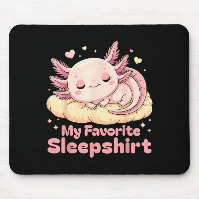 Sleeng Pajamas Axolotl Favorite Sleepshirt Women G Musmatta (Framsidan)
