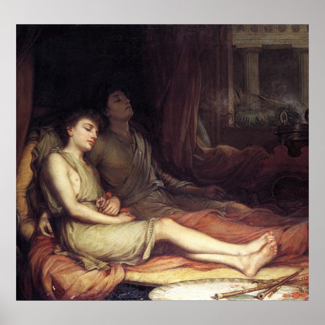 SLeEP AnD HiS HaLF-BRoTHER DeATH , av J Waterhouse Poster (Framsidan)